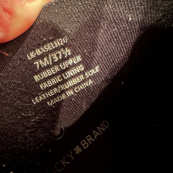 LUCKY BRAND WOMENS SIZE 7 BLACK RUBBER BOOTS - Picture 7 of 8